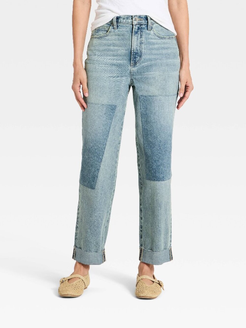 NWT Women's Universal Thread Size 12 High-Rise Vintage Straight Slim Hip Jeans